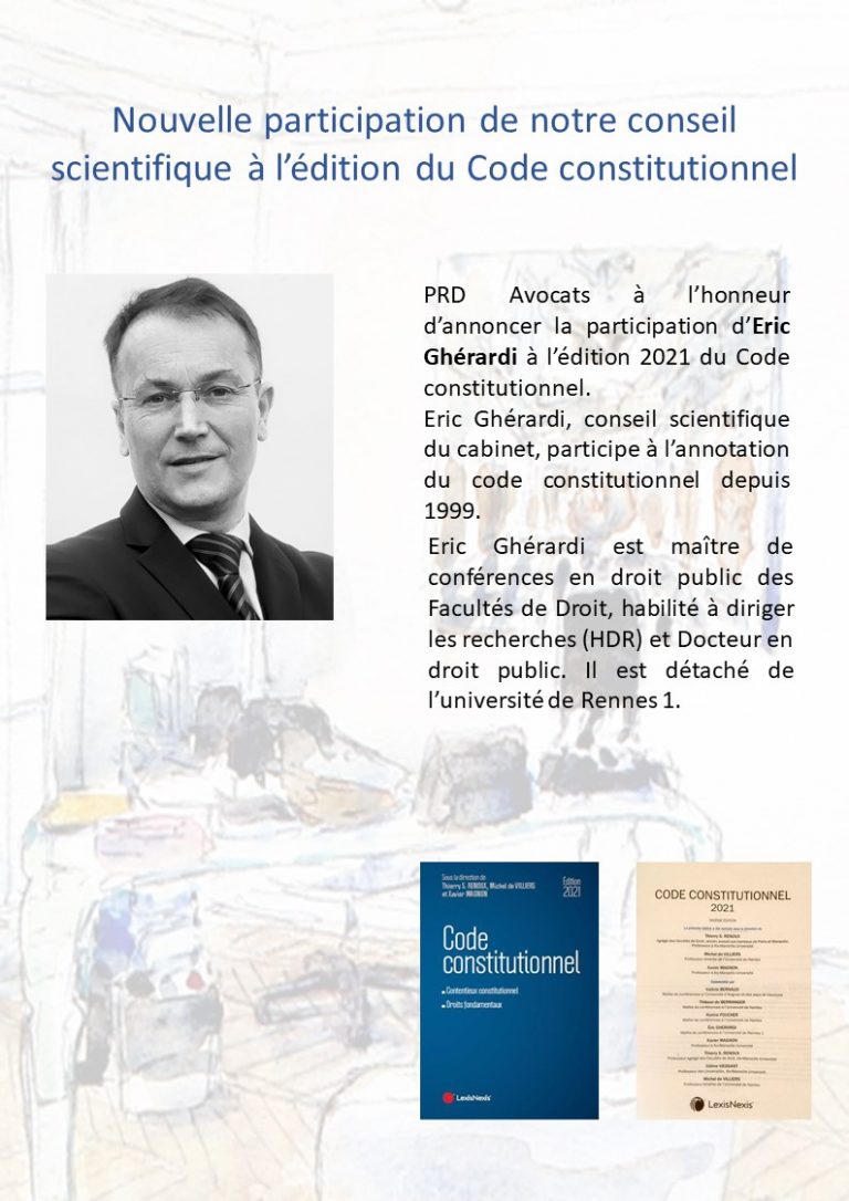 Read more about the article Nouvelle participation de notre conseil scientifique à l’édition du code constitutionnel