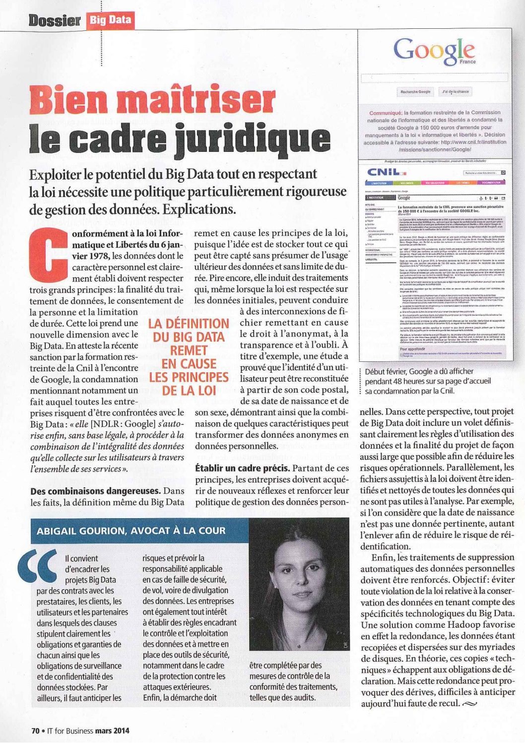 Read more about the article Big Data : bien maîtriser le cadre juridique