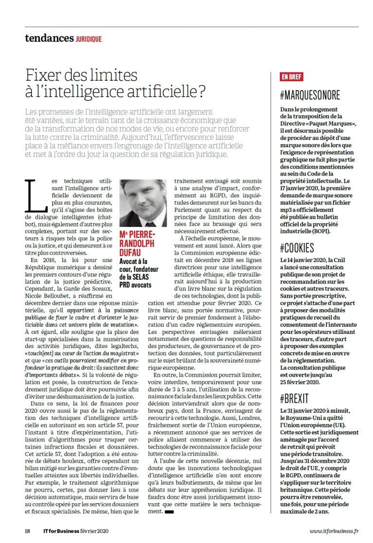 Read more about the article Fixer des limites à l’intelligence artificielle?