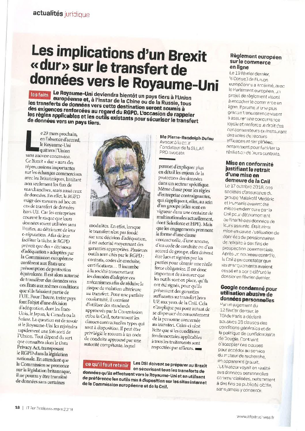 Read more about the article Les implications d’un Brexit « dur » sur le transfert de données vers le Royaume-Uni