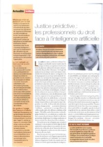 Lee más sobre el artículo Justice prédictive : les professionnels du droit face à l’intelligence artificielle