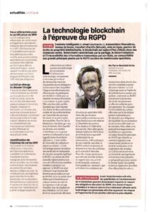 Lire la suite à propos de l’article La technologie blockchain à l’épreuve du RGPD