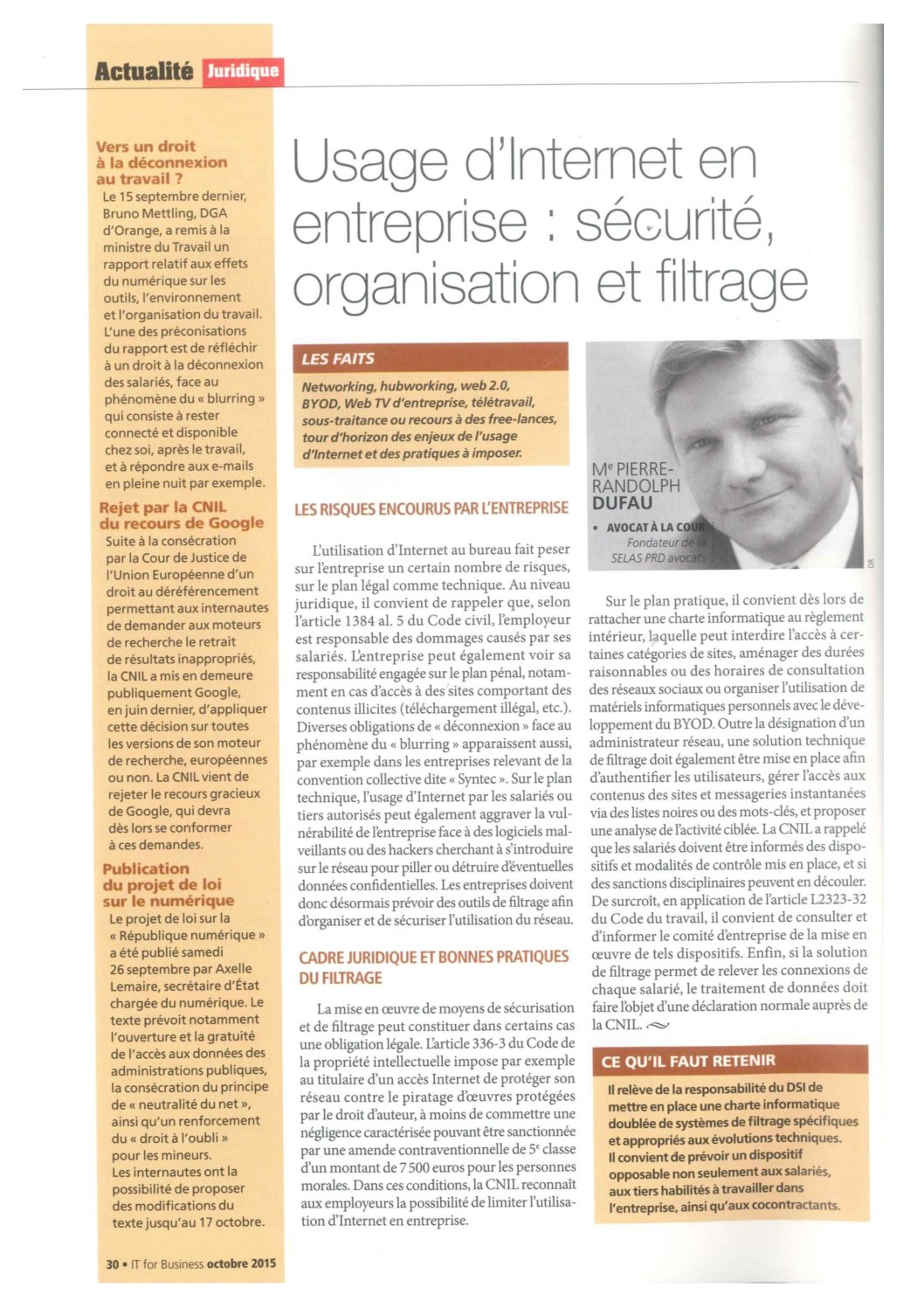 Read more about the article Usage d’Internet en entreprise : sécurité, organisation et filtrage