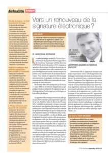 Lire la suite à propos de l’article Vers un renouveau de la signature électronique?