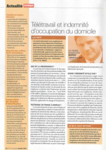 Read more about the article Télétravail et indemnité d’occupation du domicile