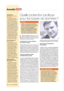 Lee más sobre el artículo Quelle protection juridique pour les bases de données?