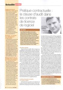 Read more about the article Pratique contractuelle : la clause d’audit dans les contrats de licence de logiciel