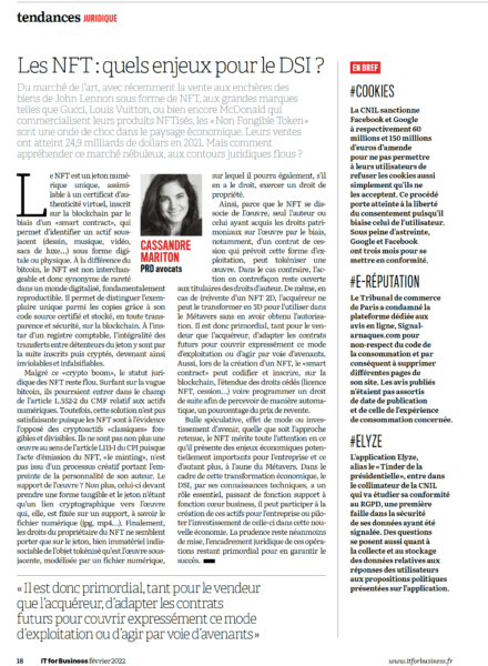 Read more about the article Les NFT : quels enjeux pour le DSI