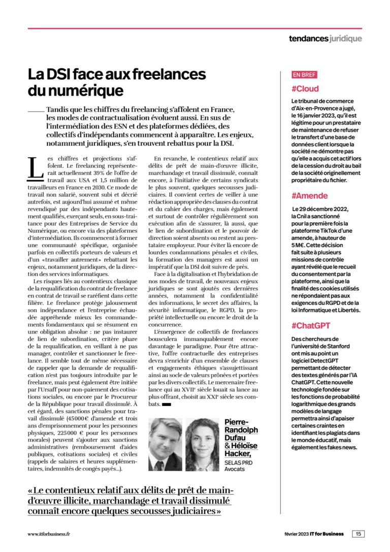 Lire la suite à propos de l’article La DSI face aux freelances du numérique