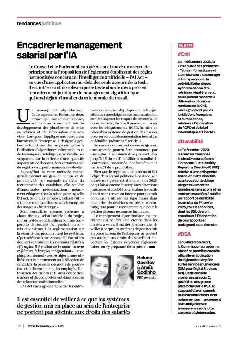Read more about the article Encadrer le management salarial par l’IA