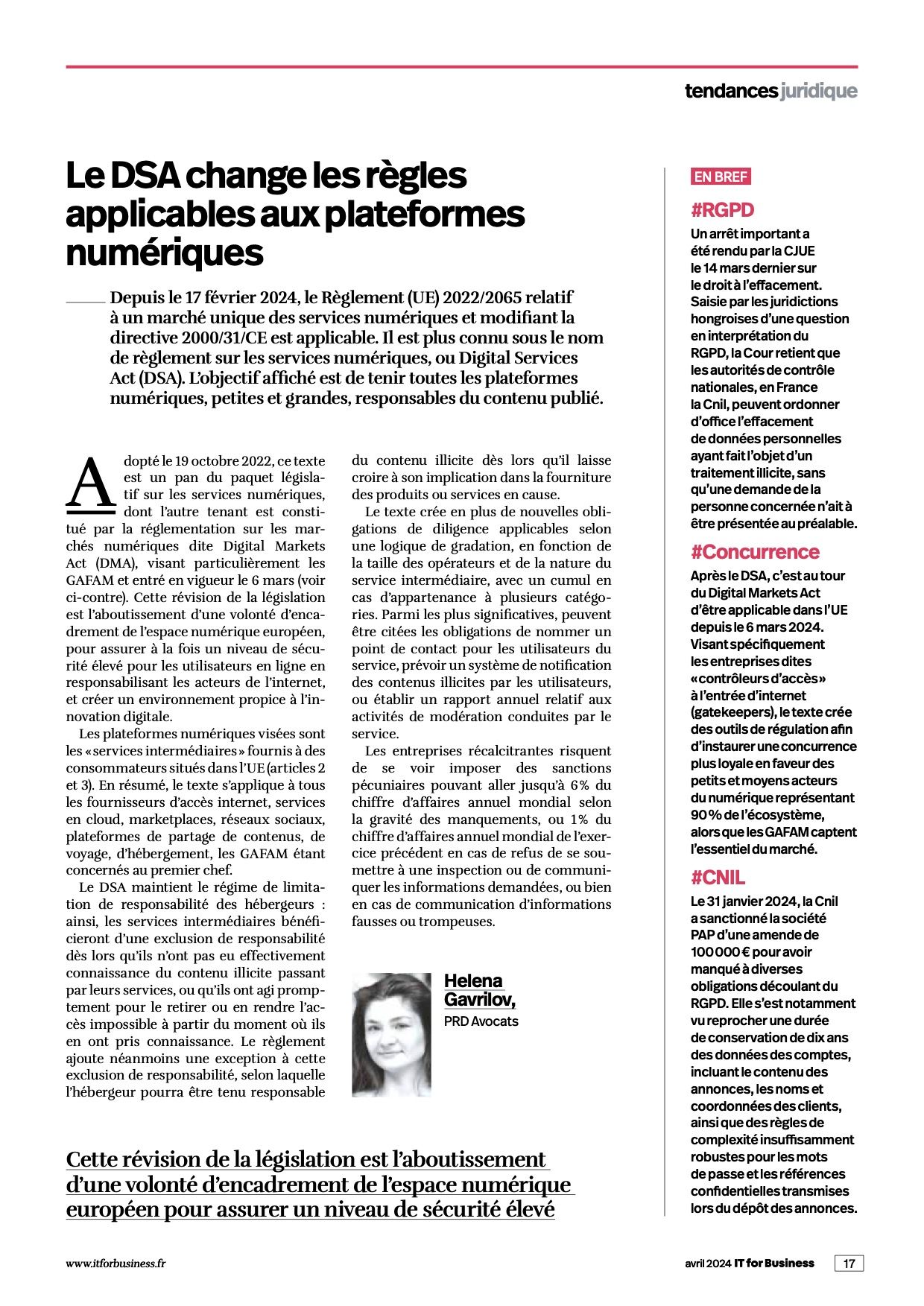 Vous êtes en train de consulter Le DSA change les règles applicables aux plateformes numériques