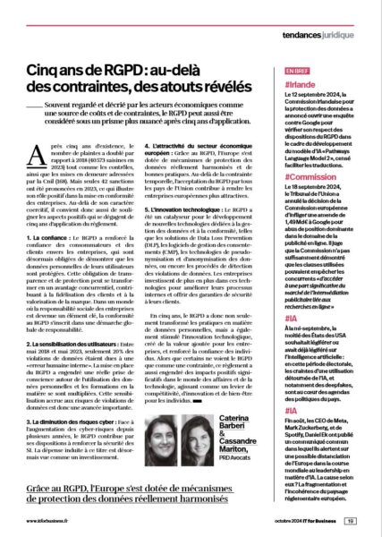 Lire la suite à propos de l’article cinq ans de RGPD: au-delà des contraintes, des atouts révélés